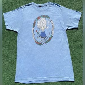 Jerry Garcia Grateful Dead Rosebud Team Dan T-shirt Mens Sz Small Distressed